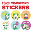 Crawford the Cat Incentive Stickers - 150 stickers (15 designs)