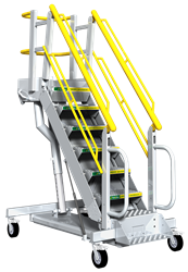 RollAStep G Series Mobile Self Leveling Stair Work Platform - G10