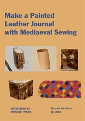 Make a Painted Leather Journal with Mediaeval Sewing