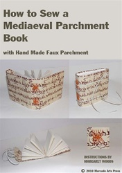 How to Sew a Mediaeval Book, with Faux Parchment Covers