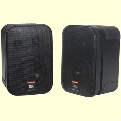 JBL Control 1 Pro 5-1/4" 2-Way Shielded Speaker Pair Black