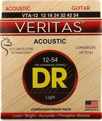 VERITAS with A.C.T. Acoustic Guitar Strings 12-54 Light