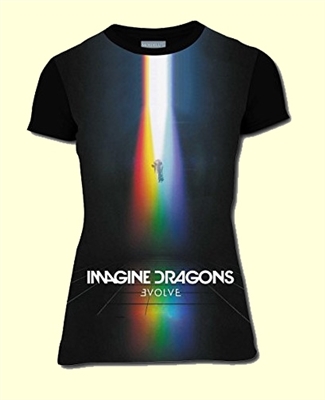 Womens Imagine Dragons - Evolve 3D Print T-Shirt Short Sleeves Tee Creative S