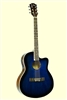 De Rosa Cutaway Acoustic/Electric Thin Body Guitar (Multi-Colors)