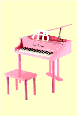 De Rosa Pink Baby Grand Piano