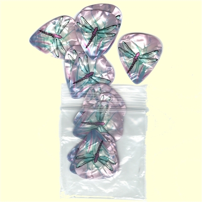 Pick Chick Light Purple Dragonfly Guitar Picks