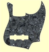 Dark Black Pearloid Pickguard for Jazz BassÂ®