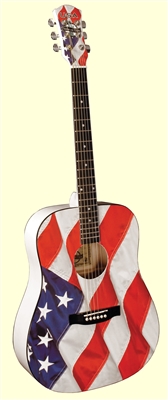 USA Flag Acoustic Guitar
