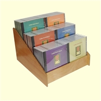 3 Tier 2x3 CD/DVD Storage Wood Display