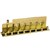 066: Gold Tin Menorah