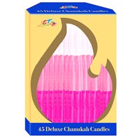 083-C: Hand-dipped Chanukah Candles (Pink)