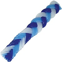 0087-B- Flat Havdalah Candle - Blue/White