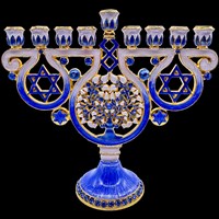 G-1018: Menorah 7" "Star"