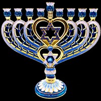 1025- Menorah, jeweled, Regal