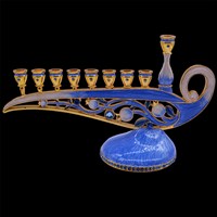 G-1027: Menorah, jeweled