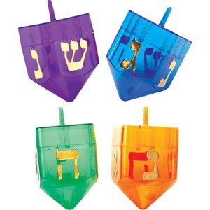 0104- Refillable Dreidels (Asst Colors)