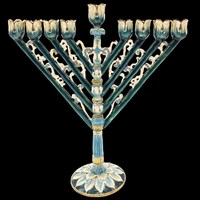 G-1059: Menorah, Rambam, 6.25"