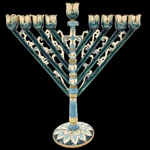 1059- Menorah, Rambam, 6.25"