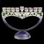 G-1078: Menorah, jeweled, 8"