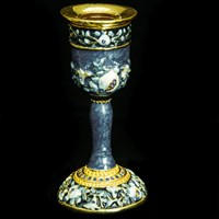 1156- Candlestick, jeweled, 4.5" SINGLE