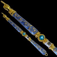 G-1170: Torah Pointer (Yad), jeweled,8"