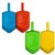 118: Dreidel Erasers - medium