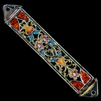 1220- Mezuzah Case, jeweled, small