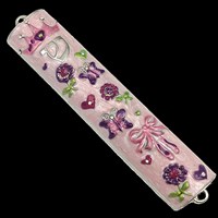 G-1290: Mezuzah Case,"Cotton Candy", small