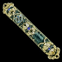 1295- Mezuzah Case, jeweled, small