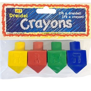 0131-B- Dreidel Crayons (bag of 4)