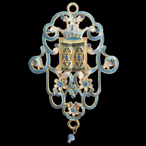 1401- Wall hanging - Jeweled Hamsa/Torah