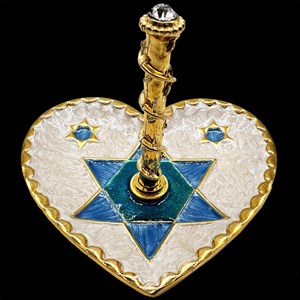 G-1431: White Star Jewelry Ring Holder
