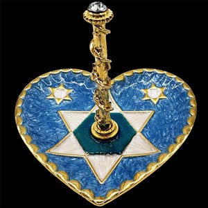 G-1432: Blue Star Jewelry Ring Holder
