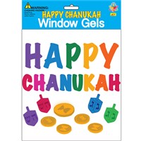 0177-A- Window Gel Fun - Happy Chanukah