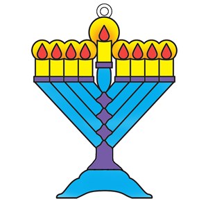 340-M: Suncatchers - Menorah - BULK