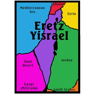 0430-EY- Bulk Eretz Yisrael Velvet Art