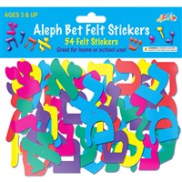 0550- Aleph Bet Felt Stickers