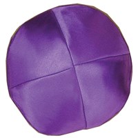 0781-PU-M- Kippah - Satin, Purple, Medium