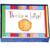 833: Hannukah Thank You Cards - Striped