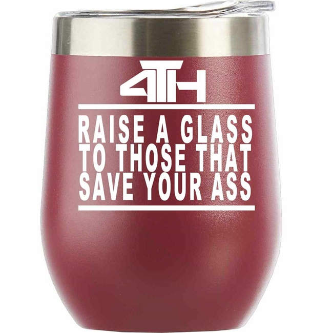 Powder Coated Drink Tumbler "Raise a Glass"