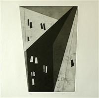 Marjorie Plenge, Swiss (1972- ) Shadow 2, 2014, Etching/Aquatint