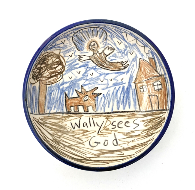 Tom Edwards, 'Wallyware' Bowl, 'Wally sees God'