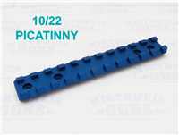 Factory Ruger Picatinny Scope Rail for 10/22 and Charger- Matte Blue