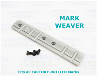 Ruger Silver Weaver Rail for ALL Mark Pistols and Tac-Sol Pac-Lite 90224