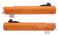 Matte Orange Tactical Solutions 5.5" Trail Lite NON-Fluted Barrel for Buck Mark Threaded 1/2"x28
