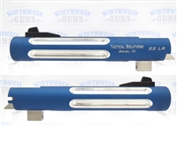 Matte Blue Tactical Solutions 5.5" Trail Lite Silver Fluted Barrel for Buck Mark Threaded 1/2"x28