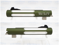 TacSol Tactical Solutions Silver Fluted 5.5" Trail-Lite Browning Buck Mark Barrel Threaded 1/2" x 28 OD Green
