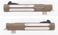 TacSol Tactical-Solutions Matte Quicksand Silver Flutes Trail-Lite 5.5" Barrel Threaded 1/2x28