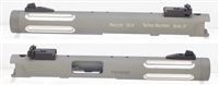 TacSol 4.5 Silver Fluted Pac-Lite Matte Gun Metal Gray 1/2"x28 threads