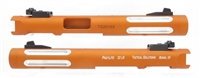 TacSol 4.5 Silver Fluted Pac-Lite Matte Orange 1/2"x28 threads